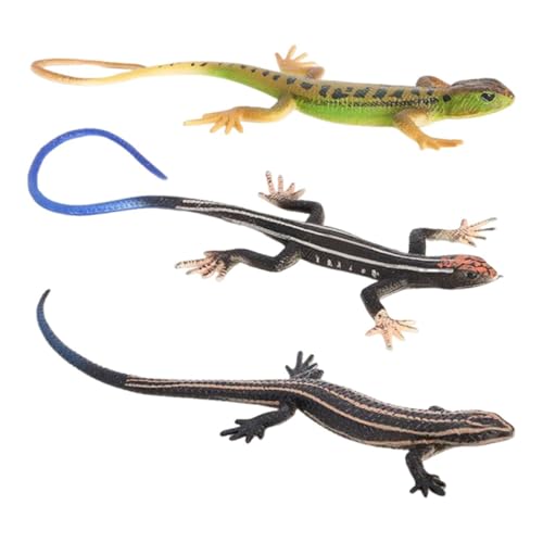 YSJCHEBS 3 Stück Simulierte Eidechsen, Gefälschtes Eidechsenspielzeug, Reptilienspielzeug, Bunte Plastikmodellornamente, Streich-Requisiten, Kinderspielspielzeug YSJCHEBS 3 Stück Simulierte Eidechsen, Gefälschtes Eidechsenspielzeug, Reptilienspielzeug, Bunte Plastikmodellornamente, Streich-Requisiten, Kinderspielspielzeug von YSJCHEBS
