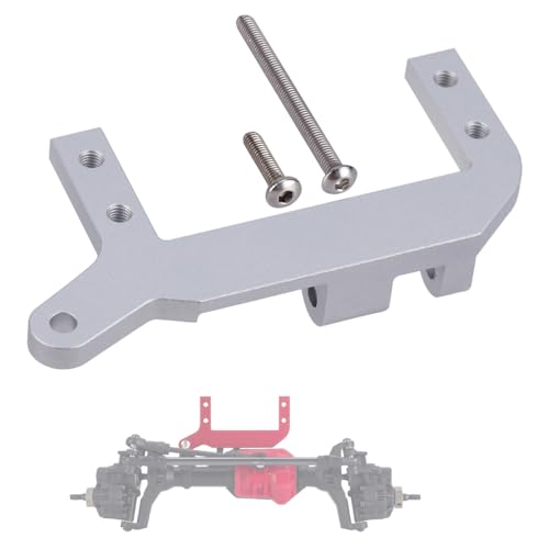 RC TRX4 Servo auf Achsenhalterung, TRX4 SOA-Halterung, 4-Link-Federung für 1/10 RC Crawler Auto, TRX-4, Aluminium-Upgrade-Teile (Silber) von YSKMLOLP