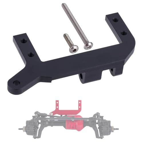 TRX4 Servo auf Achsenhalterung, Aluminium TRX4 SOA-Halterung, 4-Link-Federung für 1/10 RC Crawler Auto, CNC-Aluminium-Servohalterung für Traxxas TRX4 (schwarz) von YSKMLOLP