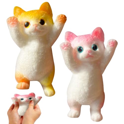 2 Stück Taba Squishy Squeeze Spielzeug Katze,Niedlich Katze Fidget Toys ,Cute Anti Stress Quetsch Spielzeug Geschenk für Party Kinder und Erwachsene 2 Stück Taba Squishy Squeeze Spielzeug Katze,Niedlich Katze Fidget Toys ,Cute Anti Stress Quetsch Spielzeug Geschenk für Party Kinder und Erwachsene von YSTJKD