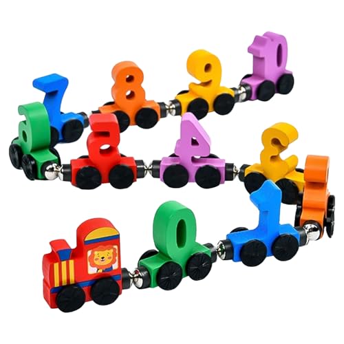 YSTJKD Holz Zug Spielzeug Set, Holzeisenbahn Spielzeug Montessori Spielzeug ab 1 2 3 Jahr Digitaler Zug Magnetisches Holzzug mit Ziffern 0-10 Geschenke für 1 2 3 4 5 Jahre alt Mädchen Jungen YSTJKD Holz Zug Spielzeug Set, Holzeisenbahn Spielzeug Montessori Spielzeug ab 1 2 3 Jahr Digitaler Zug Magnetisches Holzzug mit Ziffern 0-10 Geschenke für 1 2 3 4 5 Jahre alt Mädchen Jungen von YSTJKD