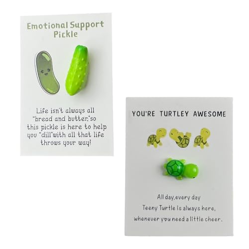 Mini Pocket Hug Turtle and Cucumber, You're Turtley Awesome Inspirational Gift with Card, Cards and Card Stock, Perfect for Lovers, Birthdays, Weddings & Valentines (Green) von YSUY