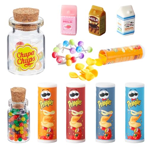 YSYZM Miniatur Essen und Trinken, Miniatur Puppenhaus Wichtel Zubehör Küche, 1/12 Lebensmittel Set Mini Food Deko Weihnachten aus Kunststoff YSYZM Miniatur Essen und Trinken, Miniatur Puppenhaus Wichtel Zubehör Küche, 1/12 Lebensmittel Set Mini Food Deko Weihnachten aus Kunststoff von YSYZM