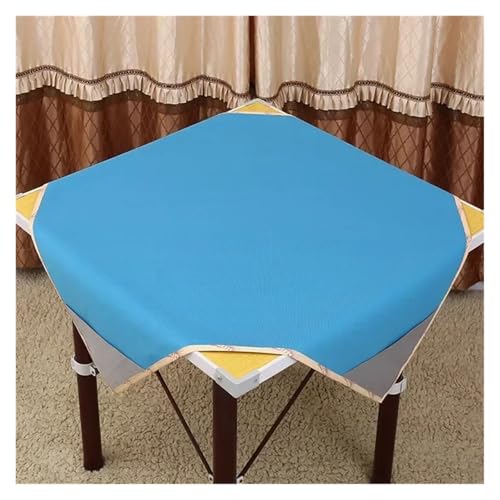 YShiuoL Mahjong-Matte 95 cm oder 115 Dicke Tischdecke Party Mahjong Reduzieren Sie die Lärmmatte Tischmatte Matte quadratische Form(Blue,115X115cm) von YShiuoL