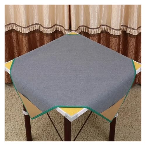 YShiuoL Mahjong-Matte 95 cm oder 115 Dicke Tischdecke Party Mahjong Reduzieren Sie die Lärmmatte Tischmatte Matte quadratische Form(Gray,115X115cm) von YShiuoL