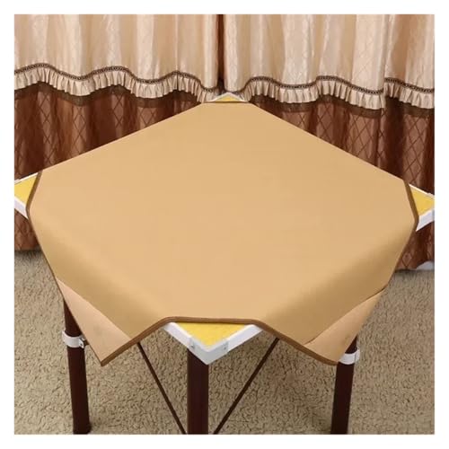 YShiuoL Mahjong-Matte 95 cm oder 115 Dicke Tischdecke Party Mahjong Reduzieren Sie die Lärmmatte Tischmatte Matte quadratische Form(Yellow,115X115cm) von YShiuoL