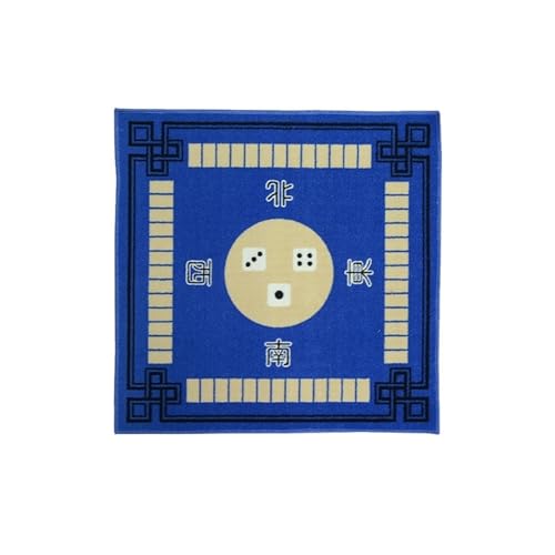 YShiuoL Mahjong-Matte Eliminieren Sie Geräusche Mahjong Tischdecke for Familienfeiern Größe 76x78cm Poker Brettspiel Anti-Rutsch-Tischmatte Decke(Blue) von YShiuoL