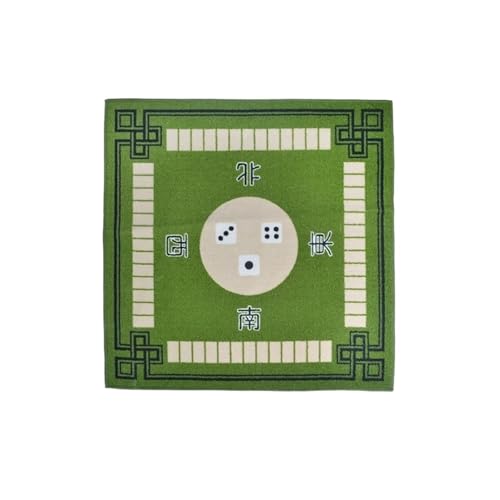 YShiuoL Mahjong-Matte Eliminieren Sie Geräusche Mahjong Tischdecke for Familienfeiern Größe 76x78cm Poker Brettspiel Anti-Rutsch-Tischmatte Decke(Green) von YShiuoL