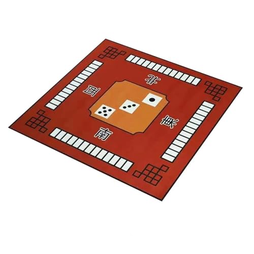 YShiuoL Mahjong-Matte Mahjong-Tischdecke, waschbar, Mahjong-Matte, Starke Wasseraufnahme, Geräuschreduzierung, stumm, Mahjong-Tischmatte, Pokertuch(Brown) von YShiuoL