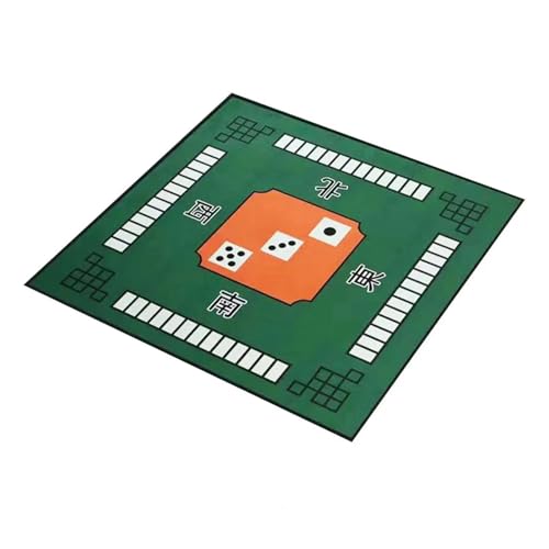 YShiuoL Mahjong-Matte Mahjong-Tischdecke, waschbar, Mahjong-Matte, Starke Wasseraufnahme, Geräuschreduzierung, stumm, Mahjong-Tischmatte, Pokertuch(Green) von YShiuoL