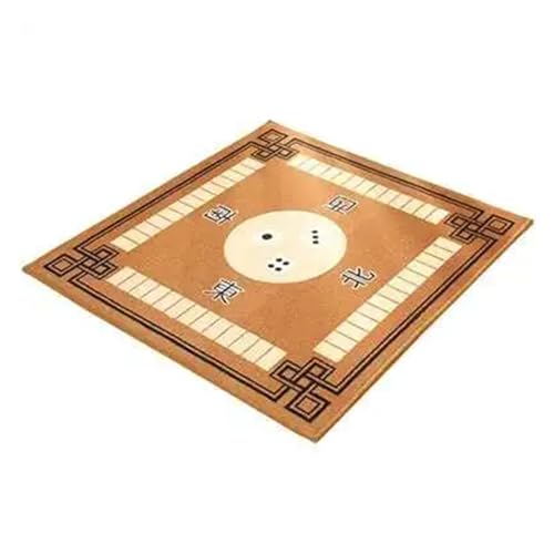 YShiuoL Mahjong-Matte Mahjong Weich Gepolsterte Quadratische Mahjong Tischdecke Mahjong Matte Verdickung Poker Teppich Tischdecken Tischdecke(Brown) von YShiuoL