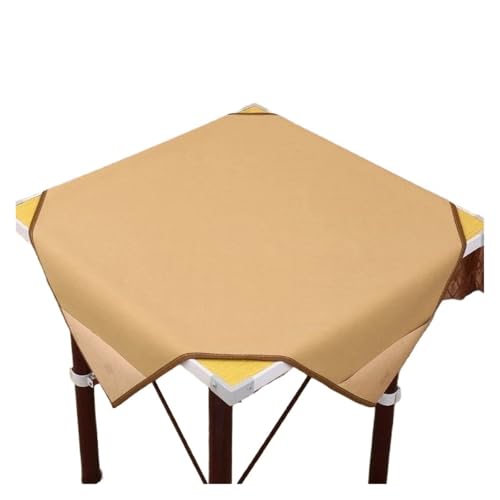 YShiuoL Mahjong-Matte Quadratische Mahjong-Matte, rutschfeste Mahjong-Pad-Kachelspielmatte mit Taschen for Home-Hotel-Unterhaltung, Beflockungsstoff(E 1x1m) von YShiuoL