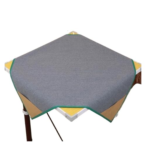 YShiuoL Mahjong-Matte Quadratische Mahjong-Matte, rutschfeste Mahjong-Pad-Kachelspielmatte mit Taschen for Home-Hotel-Unterhaltung, Beflockungsstoff(F 1x1m) von YShiuoL