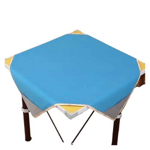 YShiuoL Mahjong-Matte Quadratische Mahjong-Matte, rutschfeste Mahjong-Pad-Kachelspielmatte mit Taschen for Home-Hotel-Unterhaltung, Beflockungsstoff(G 1x1m) von YShiuoL