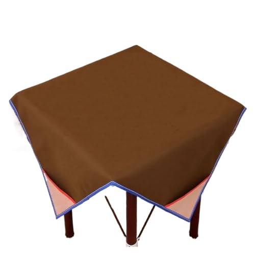 YShiuoL Mahjong-Matte Quadratische Mahjong-Matte, rutschfeste Mahjong-Pad-Kachelspielmatte mit Taschen for Home-Hotel-Unterhaltung, Beflockungsstoff(L 1.2x1.2m) von YShiuoL