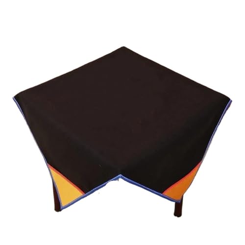 YShiuoL Mahjong-Matte Quadratische Mahjong-Matte, rutschfeste Mahjong-Pad-Kachelspielmatte mit Taschen for Home-Hotel-Unterhaltung, Beflockungsstoff(M 1.2x1.2m) von YShiuoL