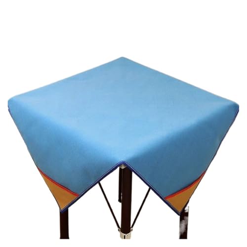 YShiuoL Mahjong-Matte Quadratische Mahjong-Matte, rutschfeste Mahjong-Pad-Kachelspielmatte mit Taschen for Home-Hotel-Unterhaltung, Beflockungsstoff(N 1.2x1.2m) von YShiuoL