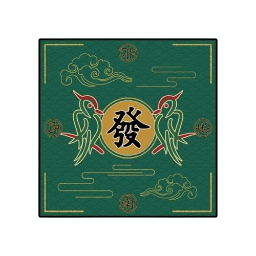 YShiuoL Mahjong-Matte Spielmatte for Tisch, 68,6 x 68,6 cm, rutschfeste Mahjong-Tischdecken, Brettspiel-Tischmatte, Würfelspiel-Tischdecke, Mahjong-Zubehör(Color 1) von YShiuoL