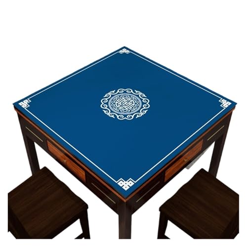 YShiuoL Mahjong-Matte Verdickte, schallabsorbierende Mahjong-Tischdecke, Heimgebrauch, geräuschlos, automatische Pokertischabdeckung, Silikon, Dinosaurier-Muster, geometrisch(Color 1,80 * 80cm) von YShiuoL