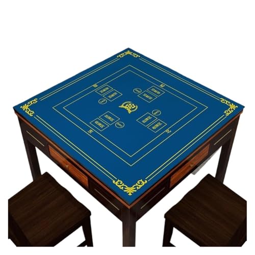YShiuoL Mahjong-Matte Verdickte, schallabsorbierende Mahjong-Tischdecke, Heimgebrauch, geräuschlos, automatische Pokertischabdeckung, Silikon, Dinosaurier-Muster, geometrisch(Color 4,80 * 80cm) von YShiuoL