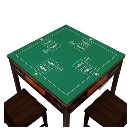 YShiuoL Mahjong-Matte Verdickte, schallabsorbierende Mahjong-Tischdecke, Heimgebrauch, geräuschlos, automatische Pokertischabdeckung, Silikon, Dinosaurier-Muster, geometrisch(Color 5,85x85cm) von YShiuoL