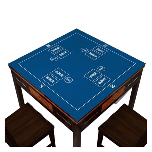 YShiuoL Mahjong-Matte Verdickte, schallabsorbierende Mahjong-Tischdecke, Heimgebrauch, geräuschlos, automatische Pokertischabdeckung, Silikon, Dinosaurier-Muster, geometrisch(Color 7,85x85cm) von YShiuoL