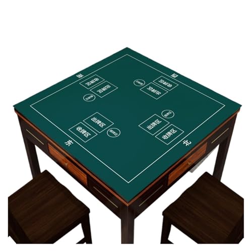 YShiuoL Mahjong-Matte Verdickte, schallabsorbierende Mahjong-Tischdecke, Heimgebrauch, geräuschlos, automatische Pokertischabdeckung, Silikon, Dinosaurier-Muster, geometrisch(Color 8,80 * 80cm) von YShiuoL