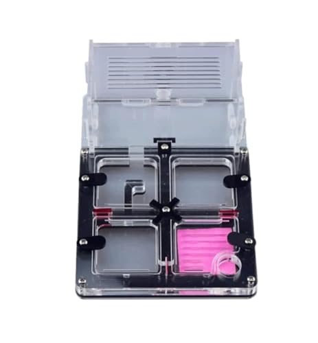 YTBHSHXZ, Ameisenfarm Nest Acryl Ameisenfarm DIY Familie Studie Ameisenverhalten Ameisenburg feuchtigkeitsspendend natürlich umweltfreundlich Display Box Ameisenhaus (schwarz) von YTBHSHXZ