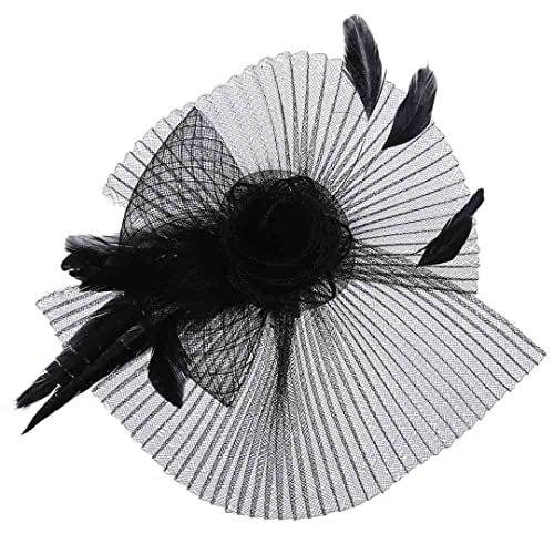 YTBHSHXZ, Fascinator Hüte Party Reticulate Feder Hüte Streifen Hochzeit Haar Zubehör Frauen Kopfbedeckungen YTBHSHXZ, Fascinator Hüte Party Reticulate Feder Hüte Streifen Hochzeit Haar Zubehör Frauen Kopfbedeckungen von YTBHSHXZ