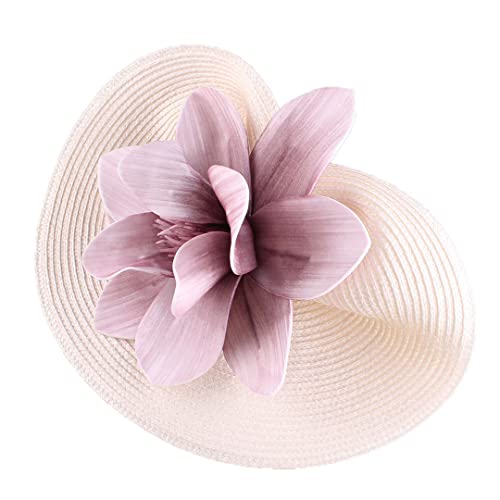 YTBHSHXZ， Hochzeit Große Fascinator Hüte for Frauen Hochzeit Bankett Kopfschmuck Haar Clip Blume Party Kopfbedeckungen(As picture1) von YTBHSHXZ