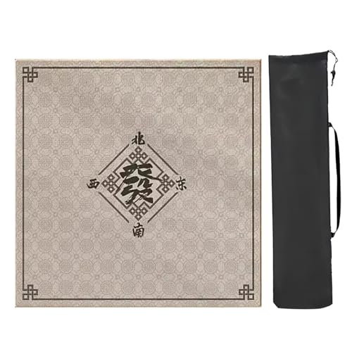 YTBHSHXZ Anti-Rutsch-Matte, Mahjong-Tischmatte mit Rand, quadratische Mahjong-Matte, leicht zu reinigen, (Stil 4,60 x 60 cm) von YTBHSHXZ