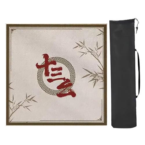 YTBHSHXZ Anti-Rutsch-Matte, Mahjong-Tischmatte mit Rand, quadratische Mahjong-Matte, leicht zu reinigen, Stil 3,90 x 90 cm von YTBHSHXZ