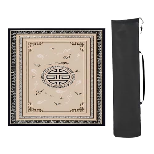 YTBHSHXZ Anti-Rutsch-Matte, quadratische Spielmatte, rutschfeste Geräuschreduzierung, Mahjong-Tischmatte (Stil 5,60 x 60 cm) von YTBHSHXZ