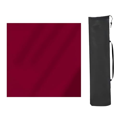 YTBHSHXZ Anti-Rutsch-Matte, rutschfeste Rauschunterdrückung, Tischmatte, zum Spielen von Mahjong-Spielen mit Freunden, Rot 2,80 x 80 cm von YTBHSHXZ