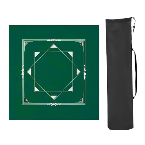 YTBHSHXZ Anti-Rutsch-Matte, rutschfeste und geräuschreduzierende Mahjong-Matte, für Mahjong-Spiele und Pokerspiele (grün, 1,80 x 80 cm) von YTBHSHXZ
