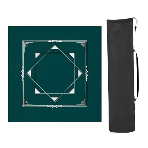 YTBHSHXZ Anti-Rutsch-Matte, rutschfeste und geräuschreduzierende Mahjong-Matte, für Mahjong-Spiele und Pokerspiele (grün, 2,80 x 80 cm) von YTBHSHXZ