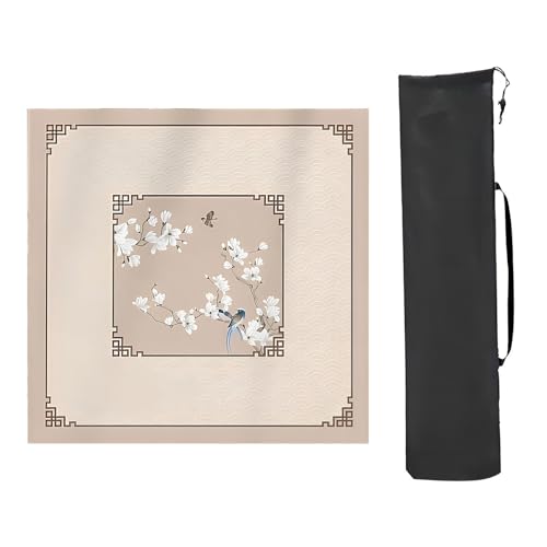 YTBHSHXZ Anti-Rutsch-Matte, verdickte, rutschfeste Mahjong-Tischmatte, Mahjong-Spielmatte mit Aufbewahrungstasche, aufrollbare quadratische Mahjong-Matte für Tisch (Stil 1,80 x 80 cm) von YTBHSHXZ