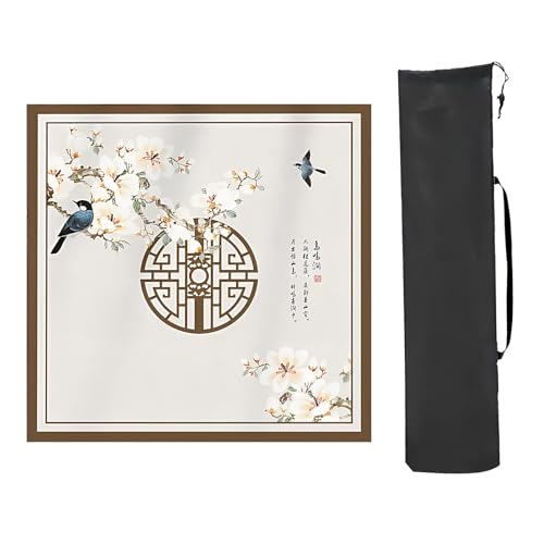 YTBHSHXZ Anti-Rutsch-Matte, verdickte, rutschfeste Mahjong-Tischmatte, Mahjong-Spielmatte mit Aufbewahrungstasche, aufrollbare quadratische Mahjong-Matte für Tisch (Stil 2,70 x 70 cm) von YTBHSHXZ