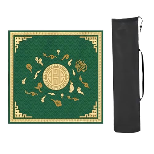 YTBHSHXZ Anti-Rutsch-Matte, verdickte, rutschfeste Mahjong-Tischmatte, Mahjong-Spielmatte mit Aufbewahrungstasche, aufrollbare quadratische Mahjong-Matte für Tisch (Stil 6,80 x 80 cm) von YTBHSHXZ