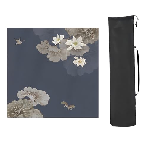 YTBHSHXZ Anti-Rutsch-Matte, verdickte, rutschfeste Mahjong-Tischmatte, Mahjong-Spielmatte mit Aufbewahrungstasche, aufrollbare quadratische Mahjong-Matte für Tisch (Stil 7,80 x 80 cm) von YTBHSHXZ