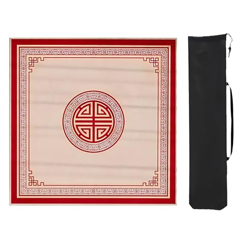 YTBHSHXZ Anti-Rutsch-Matte, verdicktes Mahjong-Pad für Poker, Kartenspiele, Brettspiele (rot, 6,85 cm) von YTBHSHXZ