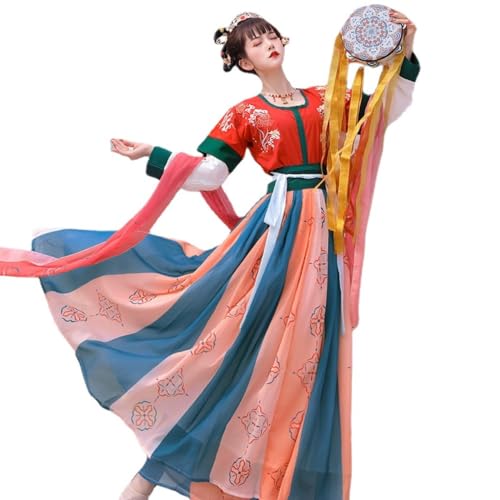 Hanfu Damenkostüm Dunhuang Antikes Chinesischer Stil Han-Elemente, Rot, Größe L Hanfu Damenkostüm Dunhuang Antikes Chinesischer Stil Han-Elemente, Rot, Größe L von YTDJJWLS