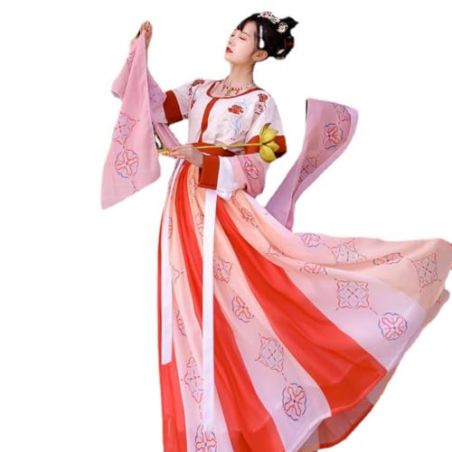Hanfu Damenkostüm Dunhuang Antikes Kostüm Chinesischer Stil Han-Elemente, Rosa, S Hanfu Damenkostüm Dunhuang Antikes Kostüm Chinesischer Stil Han-Elemente, Rosa, S von YTDJJWLS