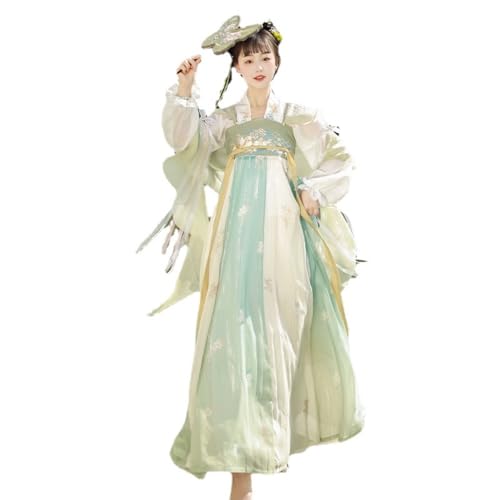 Hanfu Female Tang-Stickerei mit Han-Elementen für den täglichen Frühlings- und Sommerstil, grün, groß Hanfu Female Tang-Stickerei mit Han-Elementen für den täglichen Frühlings- und Sommerstil, grün, groß von YTDJJWLS