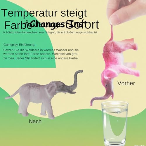 Farbwechselnde Tiere Spielzeug | 6-teiliges Farbwechsel-Spielset Für Kleinkinder,Sinnesstimulation Geschenkideen Für Geburtstag Pool Weihnachten Mädchen Badewanne von YTGOCN