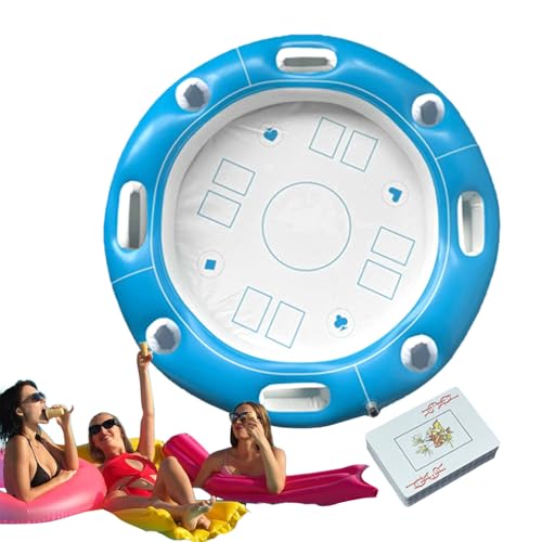 YTGOCN Schwimmender Tisch Für Pool - Pool Aufblasbarer Spieltisch - Interaktive Aktivitätstafel Mit Spielkarten Für Hotel Wasserpark YTGOCN Schwimmender Tisch Für Pool - Pool Aufblasbarer Spieltisch - Interaktive Aktivitätstafel Mit Spielkarten Für Hotel Wasserpark von YTGOCN