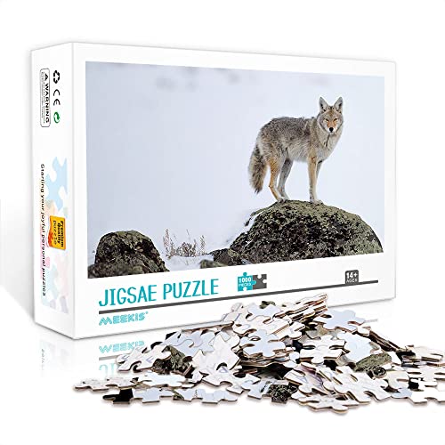 1000 Teile Mini-Puzzle für Erwachsene Coyote Classic Puzzle Challenge Spiel Unterhaltung Spielzeug Geschenk (38x26cm Kartonpuzzle) Puzzles für Erwachsene und Kinder von YTLIUYUANDE