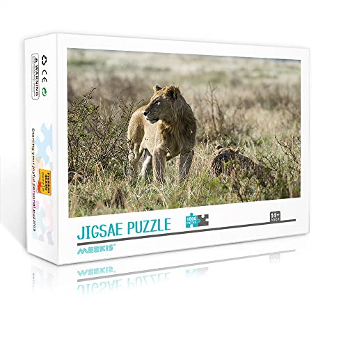 1000 Teile Mini-Puzzle für Erwachsene Lion Classic Puzzle Brain Teaser Puzzlespiel Geschenk (38x26cm Kartonpuzzle) Puzzles für Erwachsene und Kinder von YTLIUYUANDE