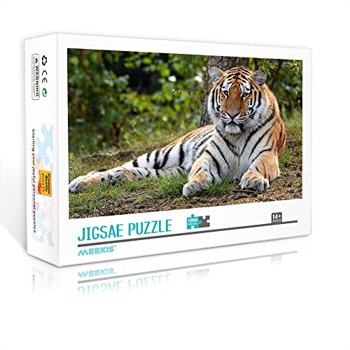 1000 Teile Mini-Puzzle für Erwachsene Tiger Classic Puzzle Puzzle Fun Game Home Wall Decor (38x26cm Kartonpuzzle) Puzzles für Erwachsene und Kinder von YTLIUYUANDE