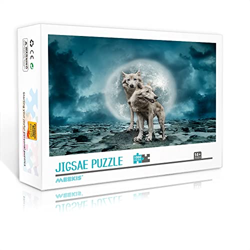 1000 Teile Mini-Puzzle für Erwachsene Wolf Classic Puzzlespiel Spielspaß Zuhause Wanddekoration (Kartonpuzzle 38x26cm) Puzzles für Erwachsene und Kinder von YTLIUYUANDE